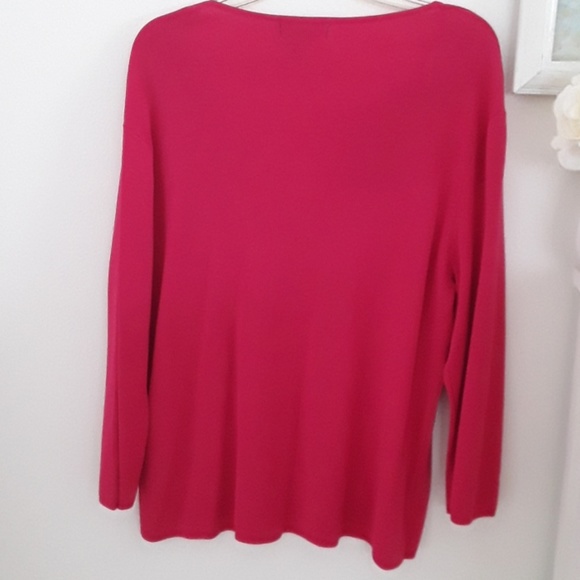 Womens Finity long sleeve knit top 1X - Picture 3 of 6